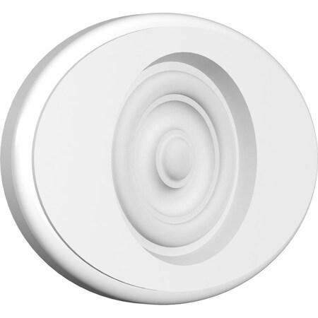 Ekena Millwork Standard Dalton Bullseye Rosette With Rounded Edge, 7"W x 4 3/4"H x 1/2"P ROSP070X048X050DAL04